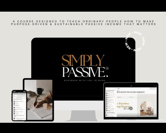 SIMPLY PASSIVE - Ultimate FACELE$$ Digital Marketing Course